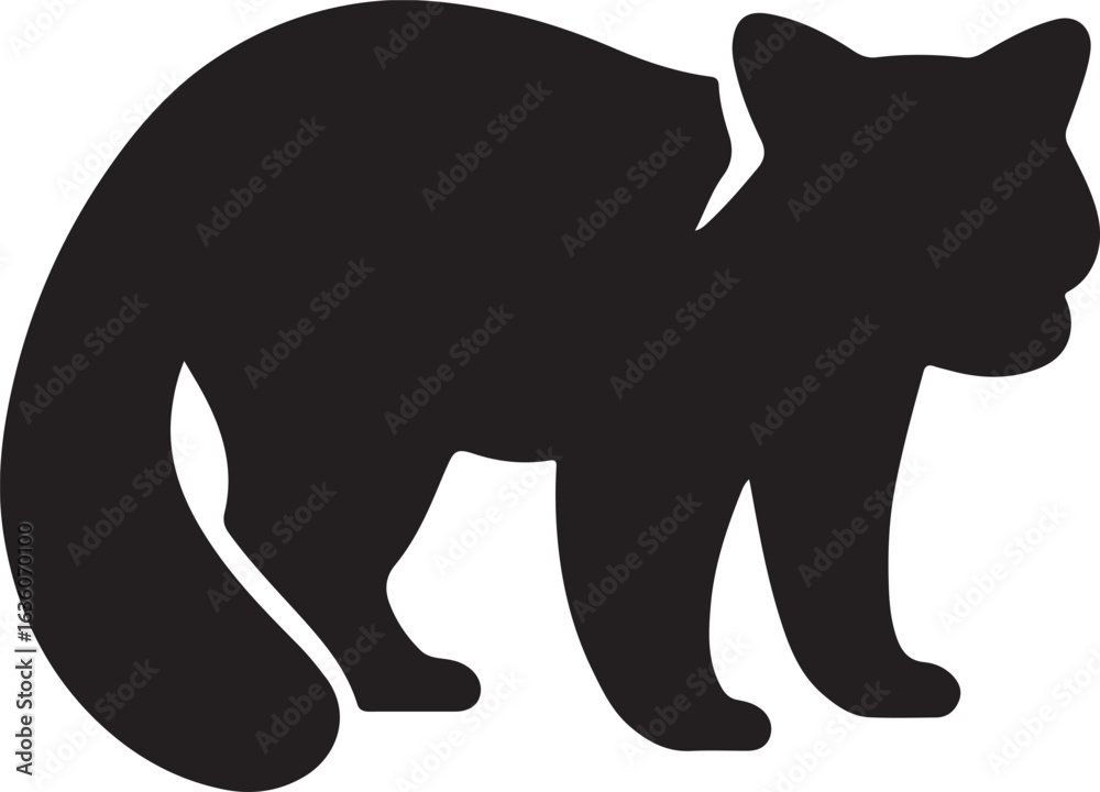 Fototapeta premium Charming red panda illustration in vibrant colors