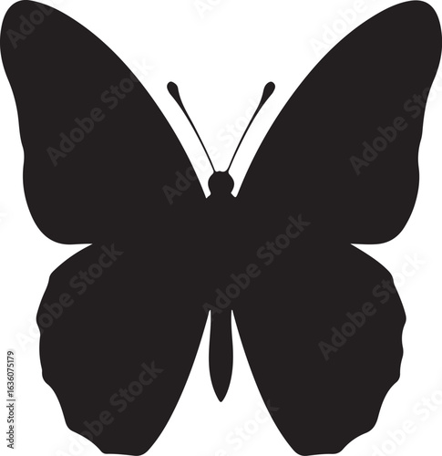 Abstract geometric shape silhouette design