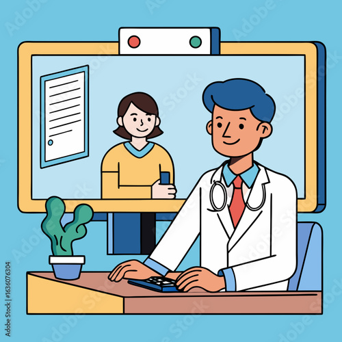 Online doctor consultation telehealth telemedicine virtual healthcare appointment service platform app
