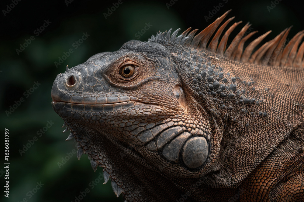 Obraz premium create stunning portrait of one of top animal species featuring reptiles against clean background with bokeh