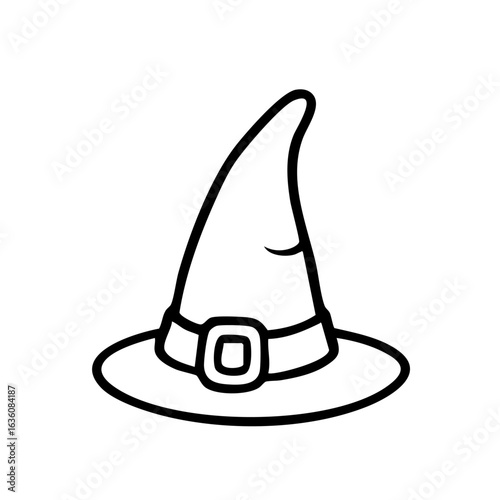 Hexenhut Hut Hexe Ausmalvorlage
