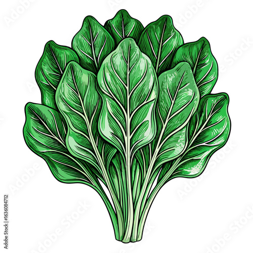 bunch of leafy spinach