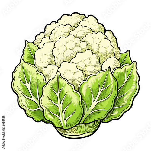 cauliflower vector illustration