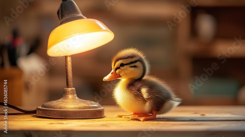 Duckling and Desk Lamp