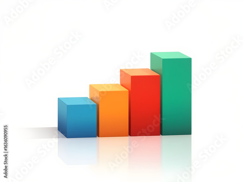 Flat vector stacked bar chart with saturated colors and clear white space Free Download Flat vector stacked bar chart with saturated colors and clear white space - GFXLoad