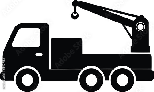 Crane Truck Silhouette
