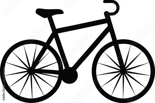 vintage bicycle silhouette.