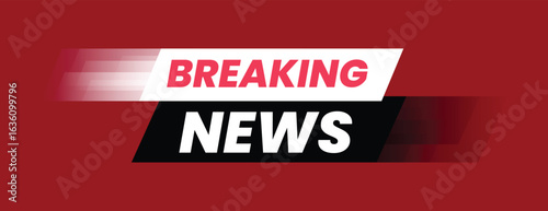 Breaking News Headline: A dynamic graphic displays the urgent message of Breaking News, conveying a sense of immediacy and vital updates through its sleek design.