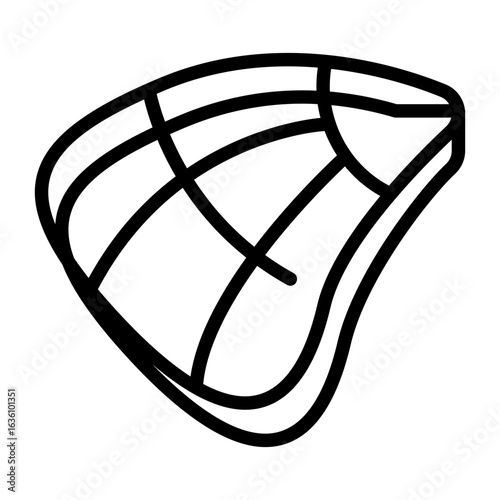 vector illustration of an clam sea