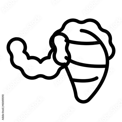 oyster sea outline icon vector