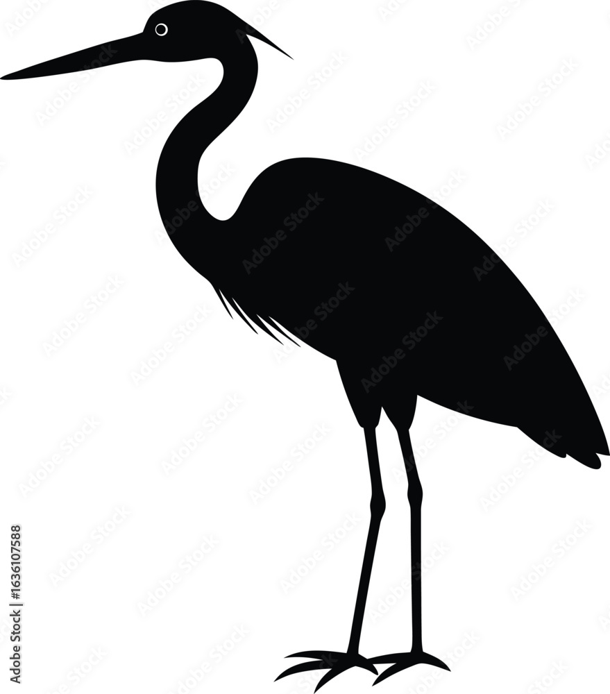 Obraz premium Heron Silhouette