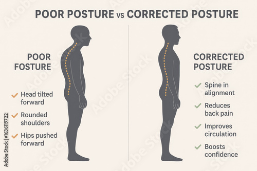Poor Posture Versus Corrected Posture A Simple Comparison Guide