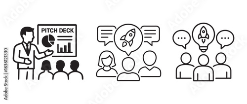 Pitch deck presentation and startup ideas