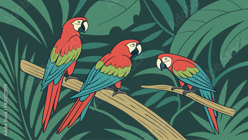 parrot on a branch