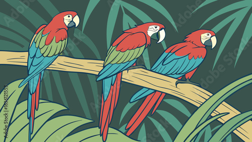 parrot on the tree