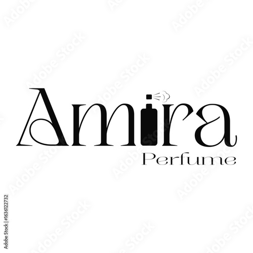 Logo Amira for perfume shop