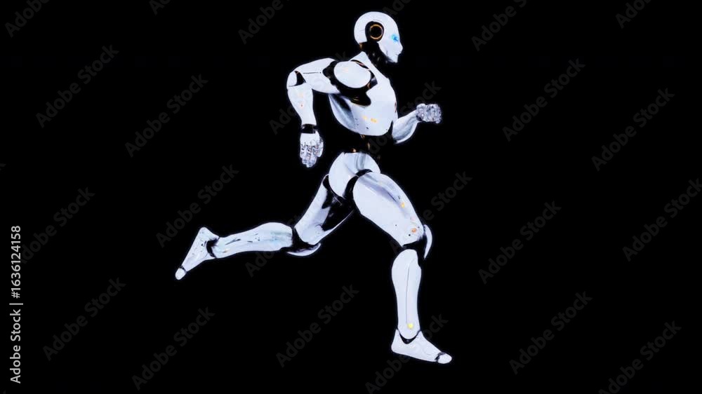 3D view of future robots and digital robotic manufacturing technology 3D view of future robots and digital robotic manufacturing technology