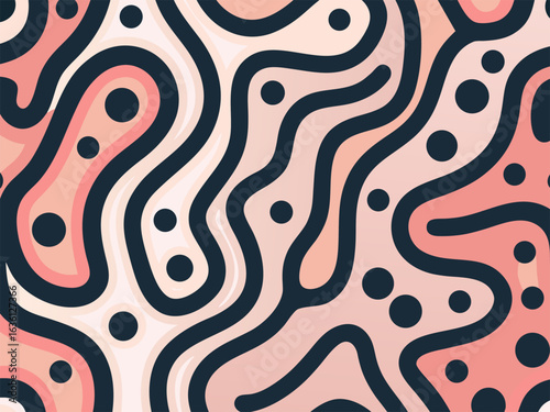 create a seamless abstract vector pattern composed 