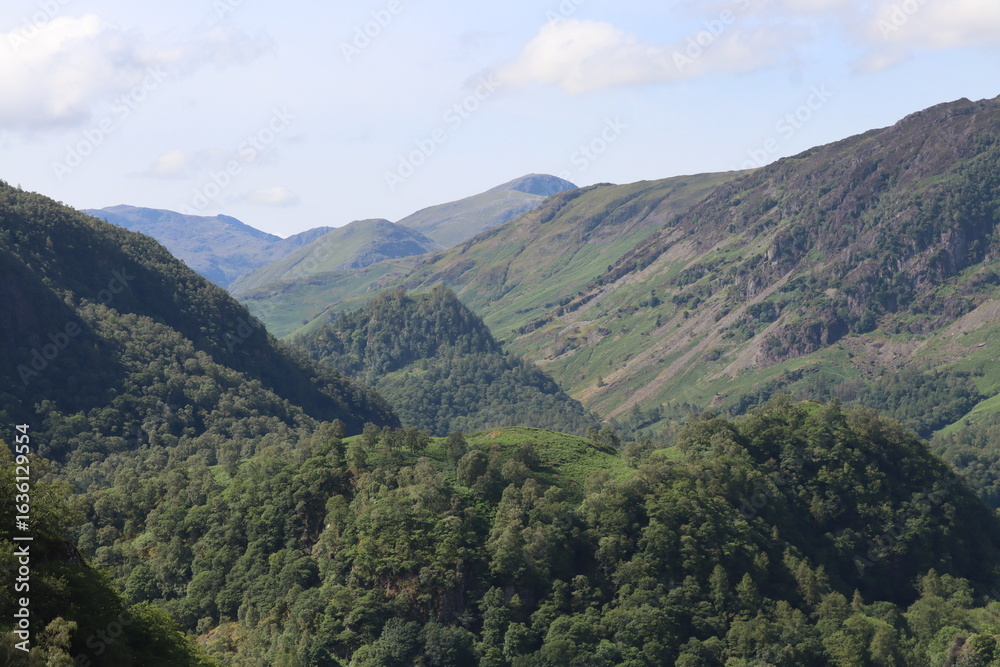 Fototapeta premium Lake district national park England, Borrowdale fells
