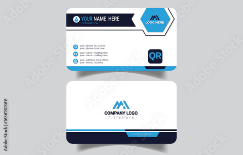 Clean Business Card for Corporate Services & Companies