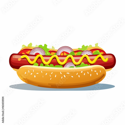 Frischer Hotdog