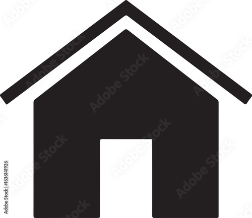 Real estate home icon vector illustration isolated on white background