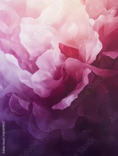 Gentle Contrast in Deep Plum and Soft Rose