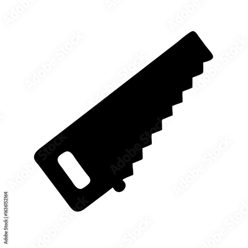 Hand Saw SVG Vector Icon - Precision Cutting Tool Illustration