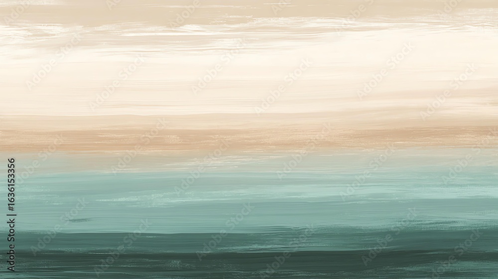 Obraz premium Horizontal Gradient in Cool Mint and Warm Taupe