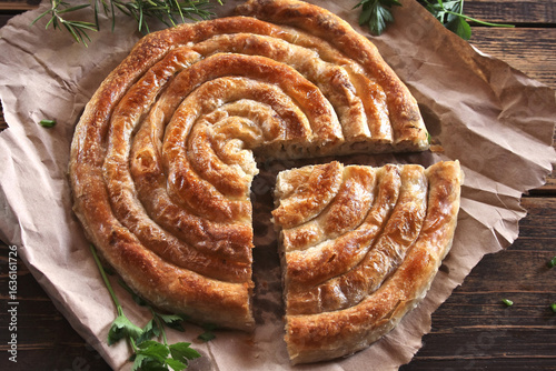  Burek - meat pie with homemade phyllo dough 
