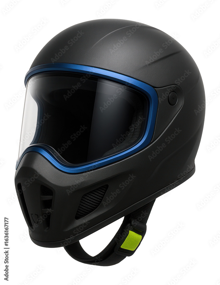 Fototapeta premium Full-face protective mask with polycarbonate visor for extreme sports