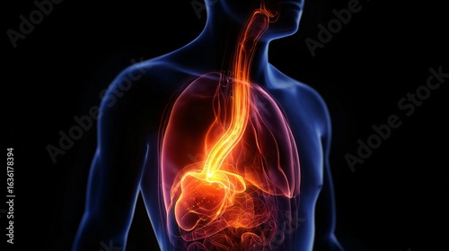 Understanding Heartburn and Acid Reflux for Gastroesophageal Disorders Visualization