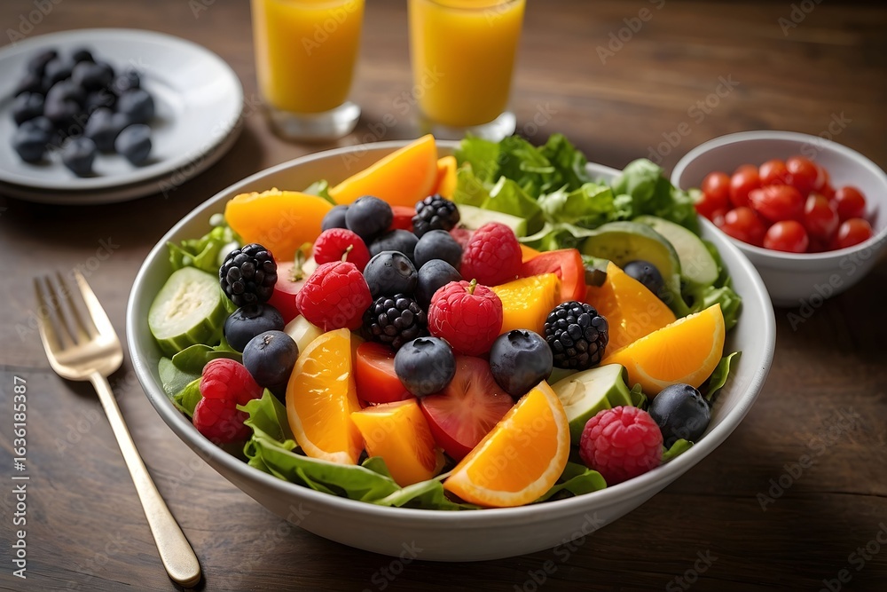 Vibrant Fresh Fruit and Berry Salad: A Healthy Delight Vibrant Fresh Fruit and Berry Salad: A Healthy Delight
