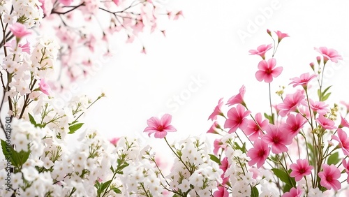 Wallpaper Mural pink and white flowers Torontodigital.ca