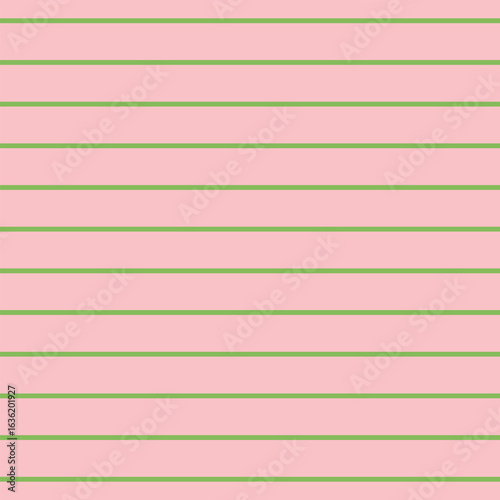 Pink and green medium horizontal stripe seamless pattern background
