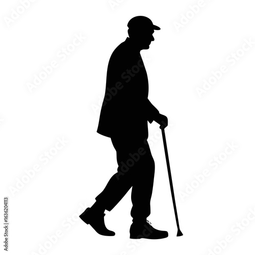 old man walking