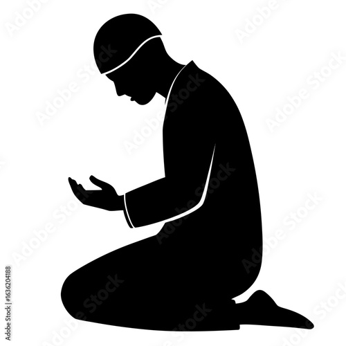 a man praying