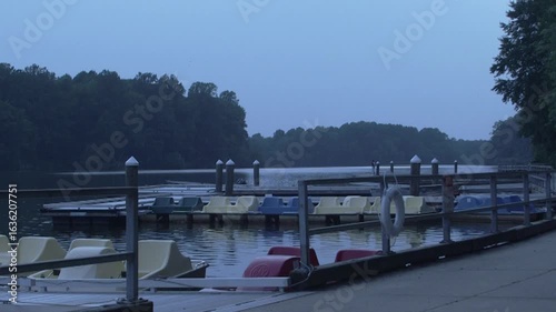 boats on the lake video