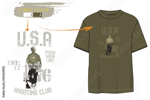 USA Military Green t shirt prints, tees, Army of death military typography, Army est. 1776 T-Shirt, USA Army print T shirt graphics, usa Army.eps8