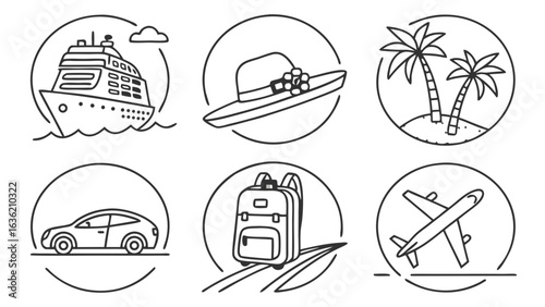 Minimalist SVG Icon with Simple Circle in Flat Design for Web Use Vector