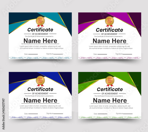 Premium Certificate Template for Awards and Recognition