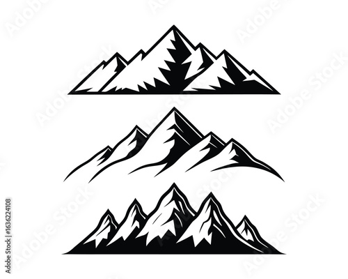 Mountain Range Silhouettes