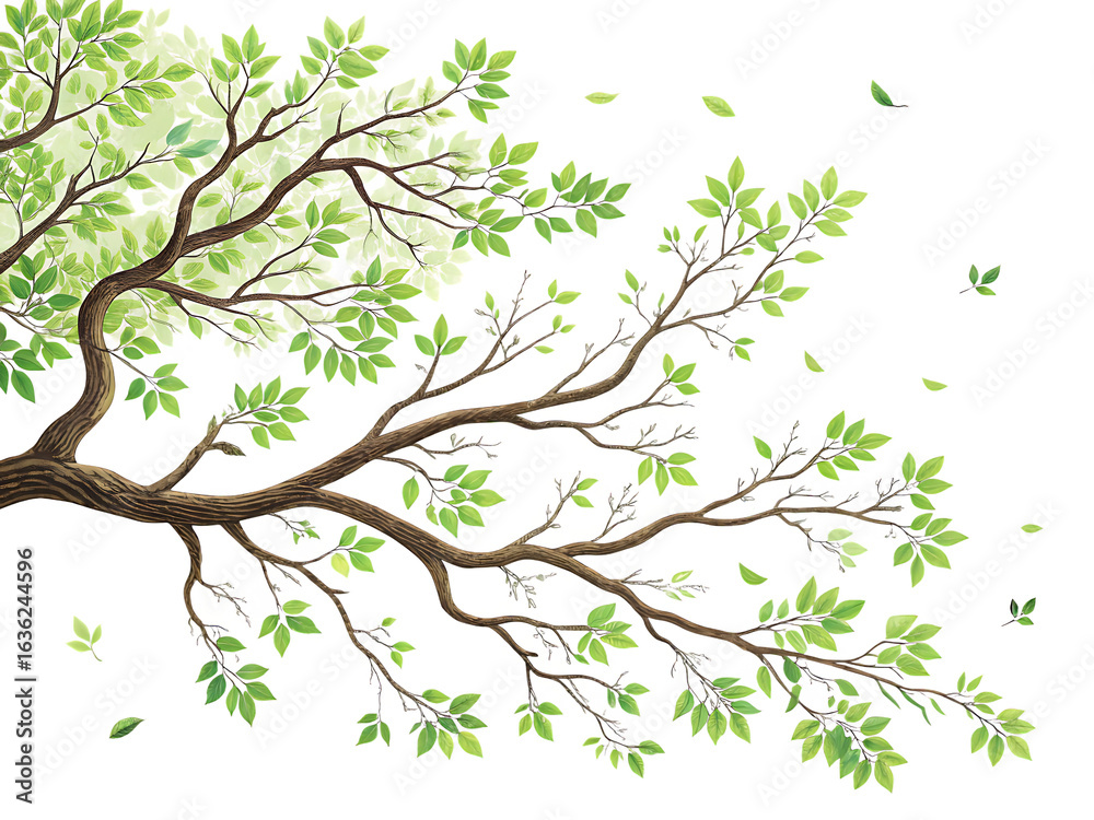 Obraz premium tree branches on AI generated by PNG