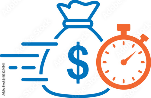 Financial Efficiency and Speed Icon