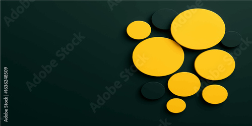 Abstract vector background with colorful round pills and tablets