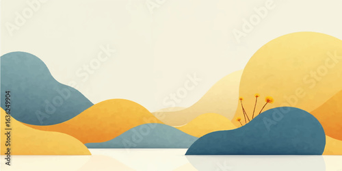 Woman relaxing on a sandy beach during an orange sunset with a stunning sky and mountain landscape