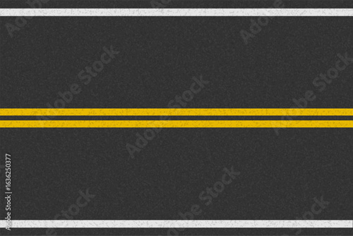 asphalt road for transport with markings stock cartoon vector illustration