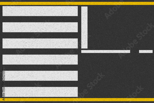 asphalt road for transport with markings stock cartoon vector illustration