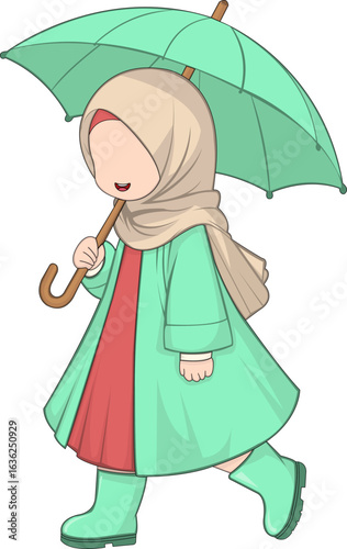 girl with umbrella