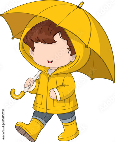 boy with umbrella